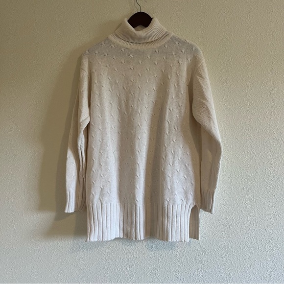 Designer Originals Studio Cream Knit Sweater Size Large - Picture 2 of 8